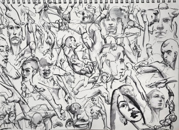 a few quickdraws — figure reference