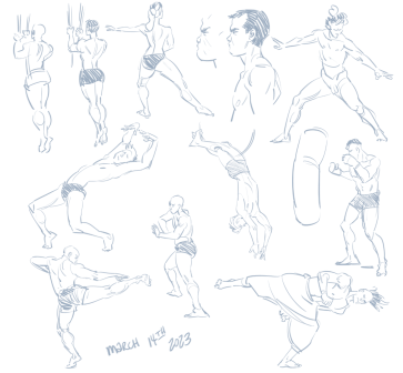 warming up! — figure reference