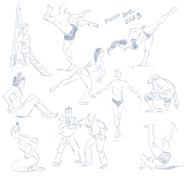 warming up! — figure reference