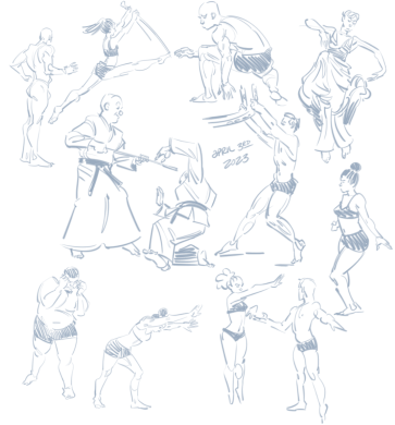 warming up — figure reference