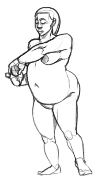 Helena 03 lifedrawing — figure reference