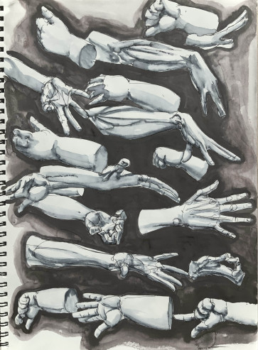 Morning of hands — figure reference