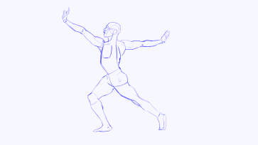 Motion Study 8 — figure reference