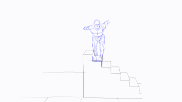 Motion Study 9C (with camera move) — figure reference