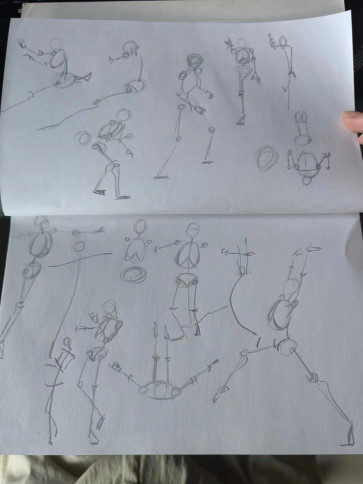 stickman sketch — figure reference