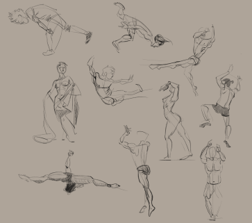 quickdraw, 3 min each — figure reference