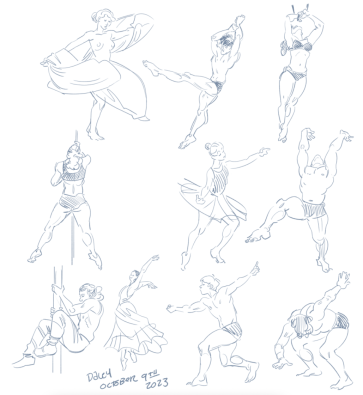 warming up warming up — figure reference