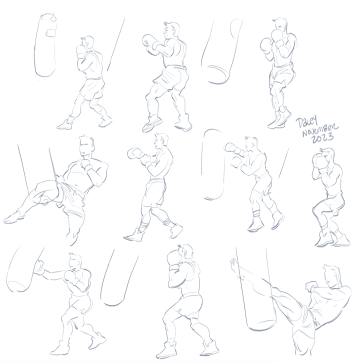 boxing warmup — figure reference