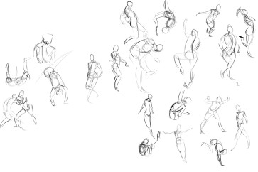 One Minute Genstures 1 — figure reference