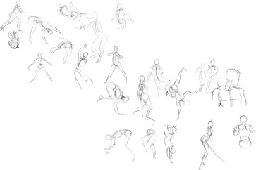 One Minute Gestures 4 — figure reference