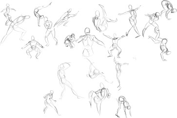 One Minute Gestures 5 — figure reference
