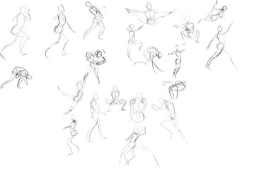 One Minute Gestures 6 — figure reference
