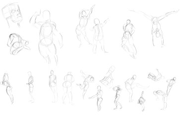 One Minute Gestures 10 — figure reference