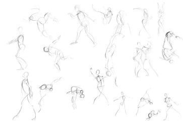 One Minute Gestures 12 — figure reference