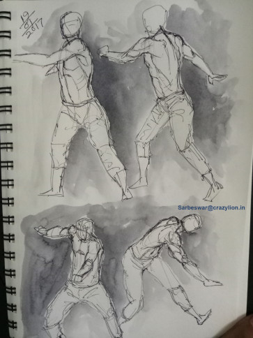 gesture drawing — figure reference