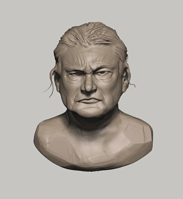 IGA_1 motion 813 -- ZBrush study (2D render) — figure reference
