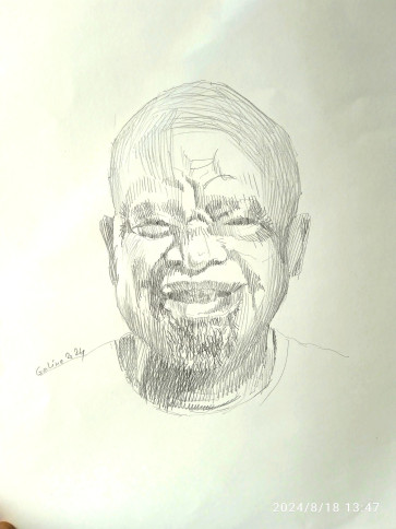 Portrait sketch — figure reference
