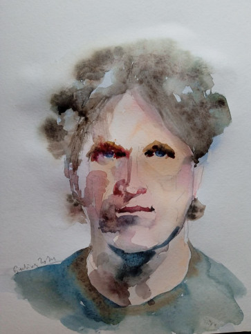 Watercolor on the paper — figure reference