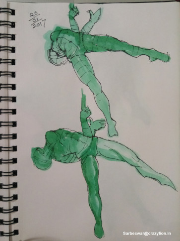 gesture drawing — figure reference