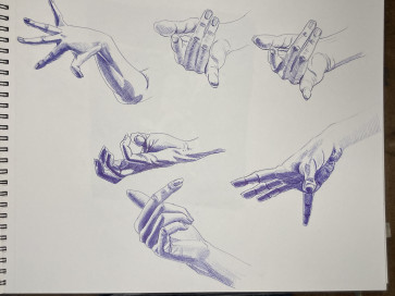 Female Hand Studies 2 — figure reference