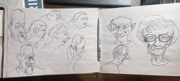 Caricature Practice — figure reference