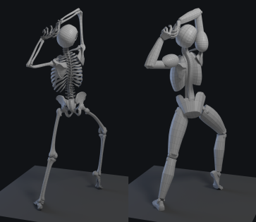 Skeleton Modeling — figure reference