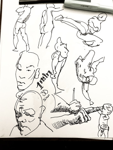 1 min 3D scan warmup — figure reference