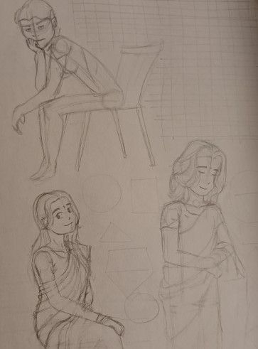 Character drawing — figure reference