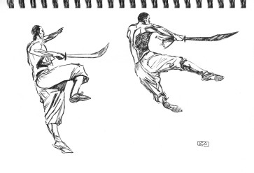 Kung Fu 'alla Prima' — figure reference