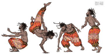 Capoeira Study #2 — figure reference