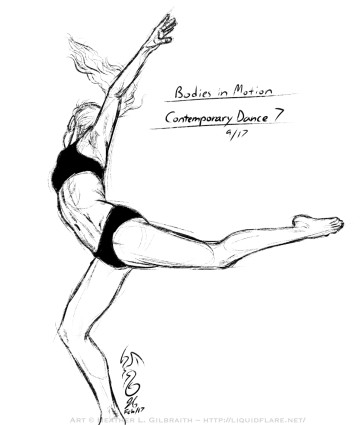 Contemporary Dance Study 1 — figure reference