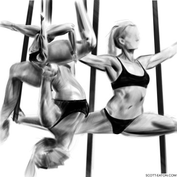 Female Straps Tone Study — figure reference