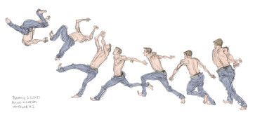 Parkour Backflip #1 — figure reference