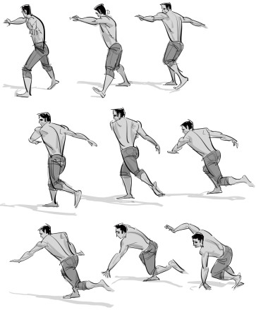 Parkour 5 Study, Part1 — figure reference