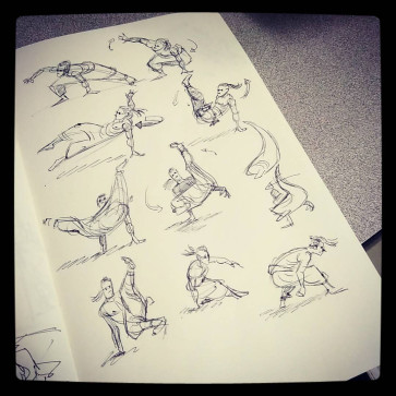 Capoeira Motion Studies — figure reference