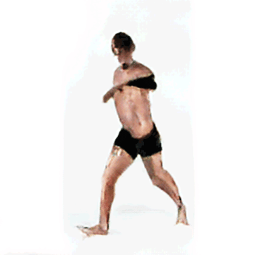 martial arts tricking animation test — figure reference
