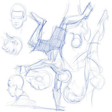 Tricking Sketches — figure reference
