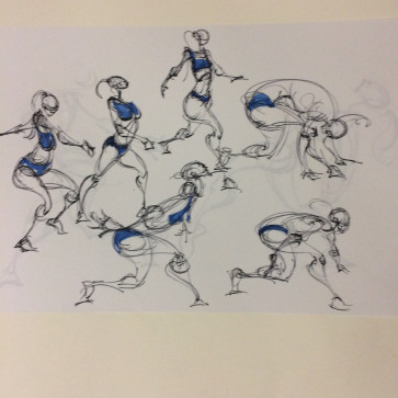 Asian dance 2 and Female dance 2 — figure reference