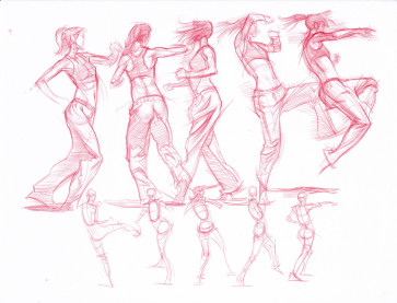 Kickboxing studies — figure reference