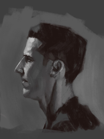 Portrait study — figure reference