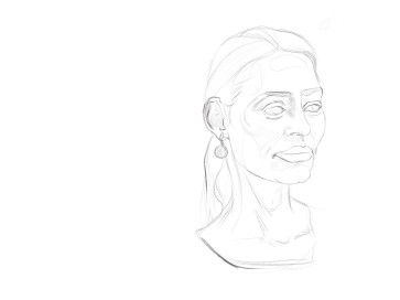 Female head — figure reference