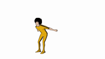 BRUCE LEE BACKFLIP — figure reference
