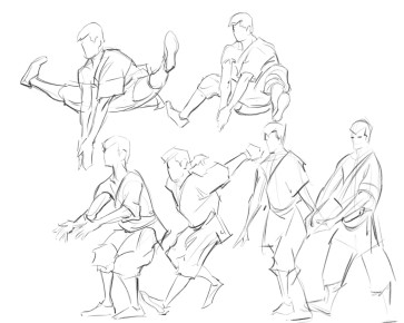 Wushu Double Kick — figure reference