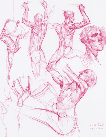 Male Hoop Studies — figure reference