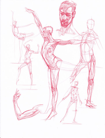 Ballet sketches — figure reference