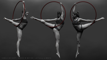 Female on Hoop — figure reference