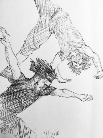 Work sketch 1 — figure reference