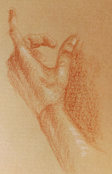 study of hand — figure reference