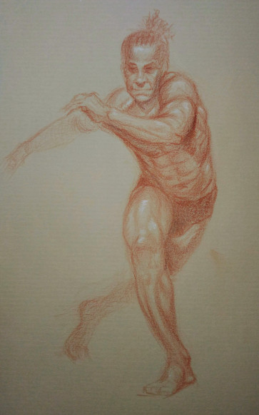 Dance Hugo sketch — figure reference