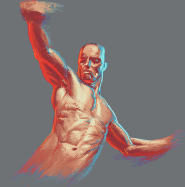 Kickboxing7 frame 19 sketch — figure reference